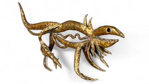 Pal Kepenyes Bronze Sculpture, Iguana