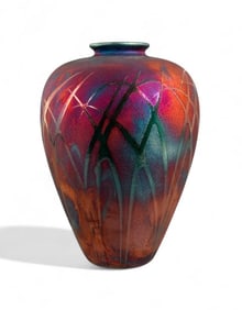 William K. Turner Raku Pottery Vase