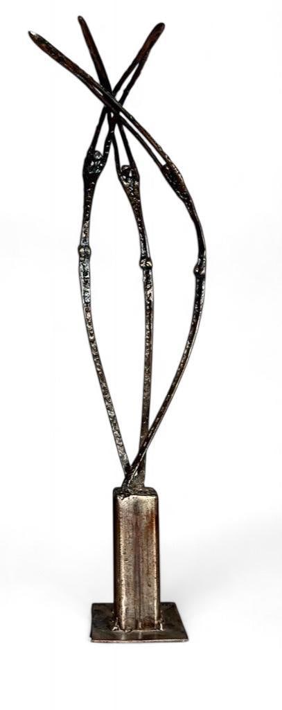 Ron Sillon Metal Sculpture, Three Figures Diving (1 of 11)