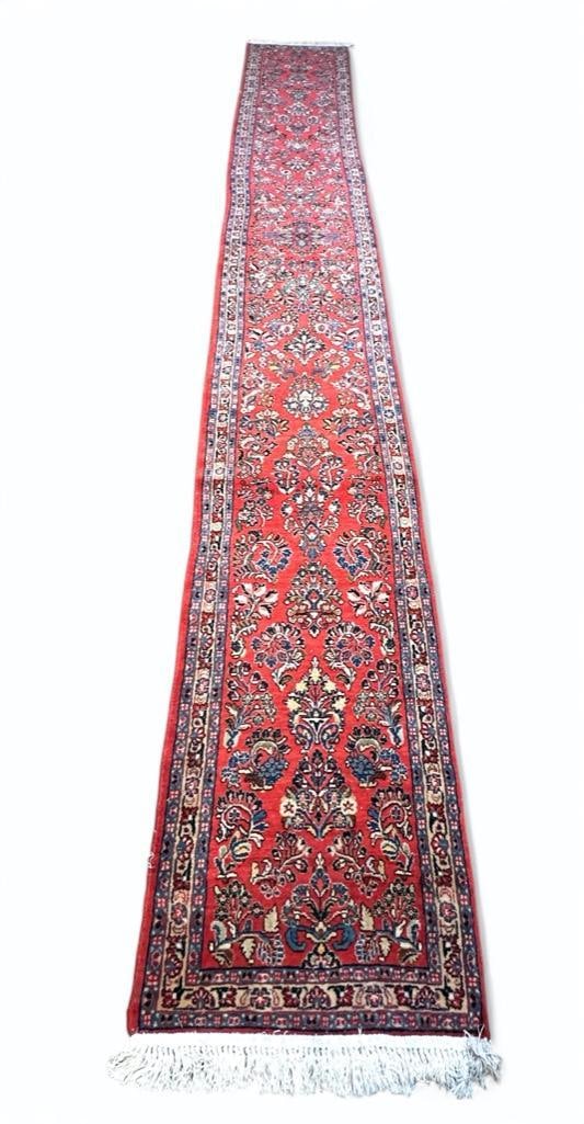 Persian Wool Carpet Runner, Hamadan, 19'11 x 2'8 (1 of 9)