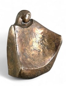 Southwestern Style Bronze Figure of a Woman
