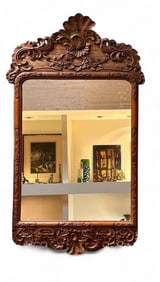 French Regence Period Carved Oak Mirror