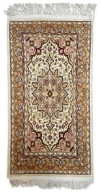 Persian Silk Carpet, 3'2" x 1'8"