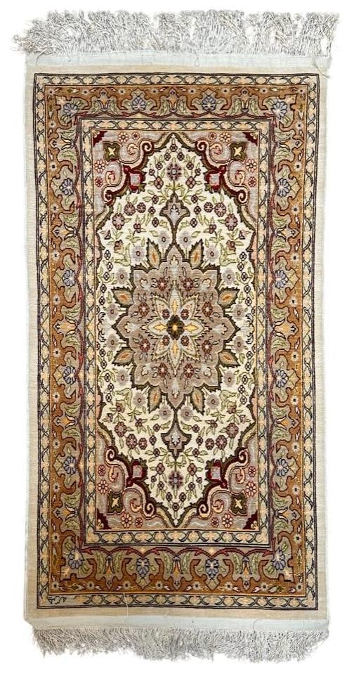 Persian Silk Carpet, 3'2" x 1'8" (1 of 5)
