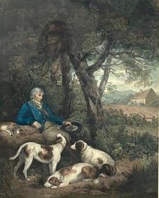 "The Weary Sportsman," after George Morland