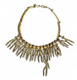 Pal Kepenyes Brass Figural Kinetic Necklace