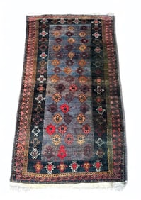 Persian Wool Carpet, Beluch, 3'9 x 7'