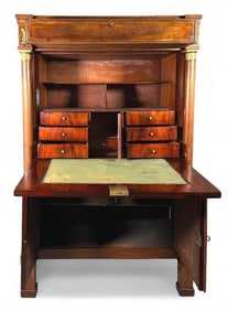 French Empire Mahogany Secretaire Abattant, c.1830