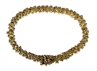 Pal Kepenyes Brass Link Belt with Kinetic Decoration