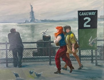 Clyde Singer Oil, "Gangway 2"