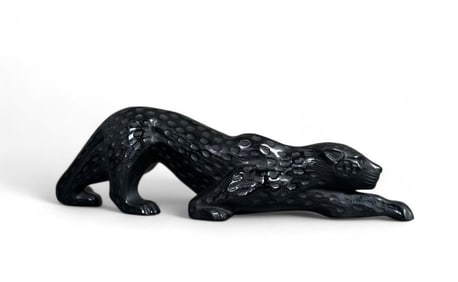 Lalique Large Crystal Panther, Zeila