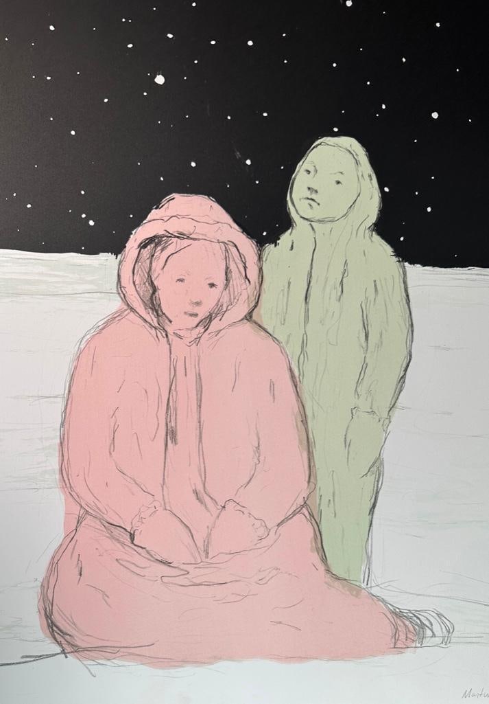 Enrique Martinez Celaya Lithograph, "The Optimists" (1 of 5)