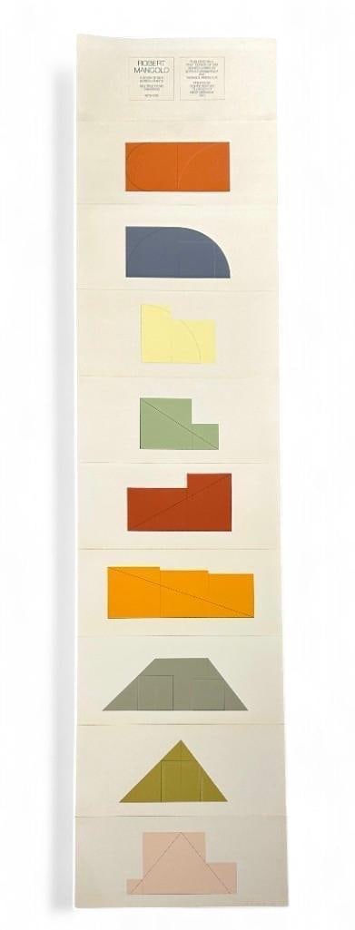 Robert Mangold Silkscreens, "A Book of Silk Screen Prints" (1 of 15)