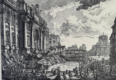After Giovanni Battista Piranesi, "Veduta della Vasta Fontana di Trevi..."