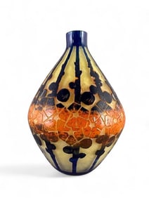 LeVerre Francais Cameo Glass Vase