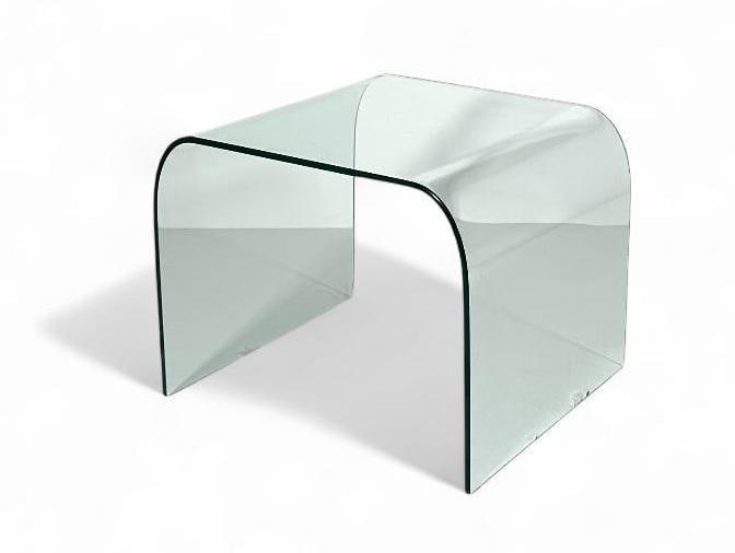 Italian Waterfall Glass Side Table (1 of 2)