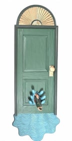 Stephen Huneck Carved and Polychromed Wood Sculpture