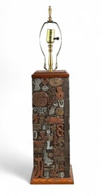 Printer's Blocks Table Lamp, 1960's