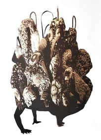 Nick Cave Lithograph, "Amalgam (Brown)"