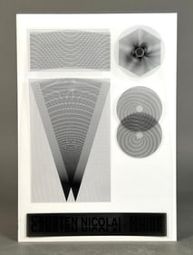 Pace Gallery Invitation For Carsten Nicolai, "Moire"