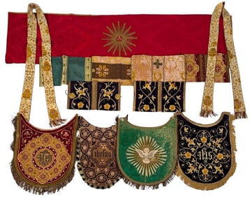 Large Lot of Liturgical Vestments