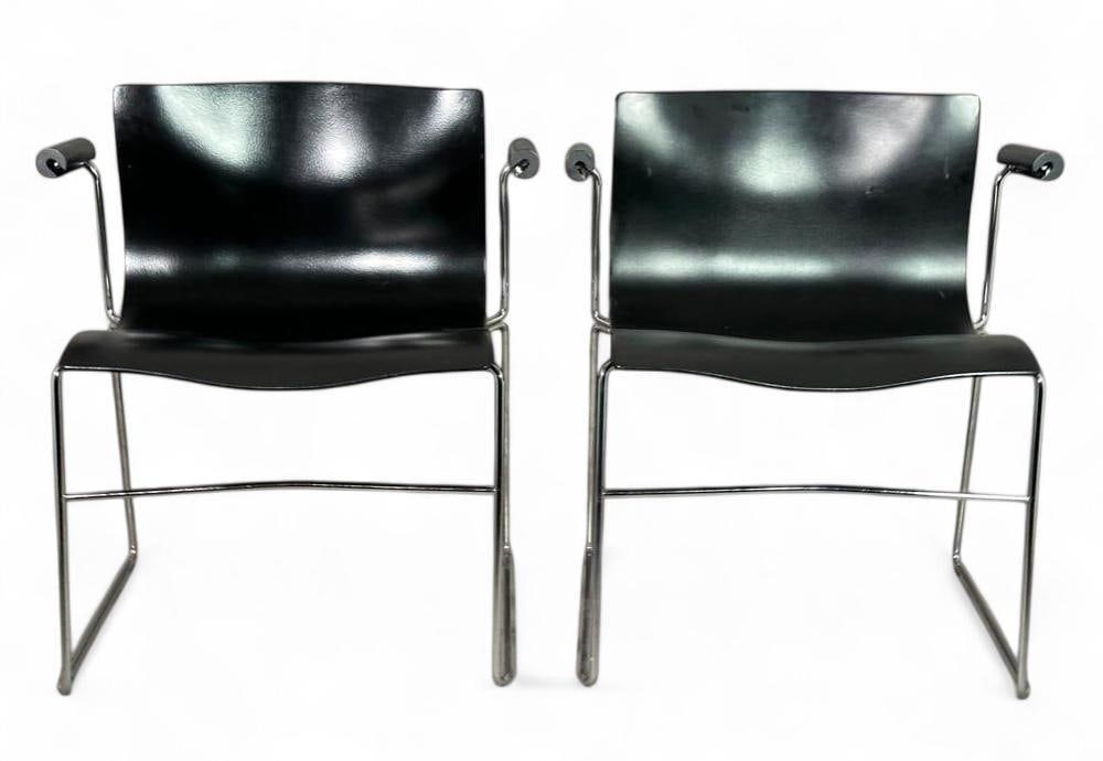 Pair of Massimo Vignelli Handkerchief Arm Chairs for Knoll Studio (1 of 12)
