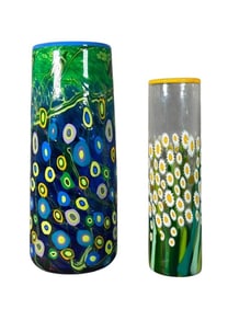 Two Mad Art Studios Art Glass Vases
