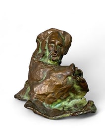 V. Alvarado Signed Bronze