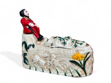 Book of Knowledge Cast Iron World's Fair Mechanical Bank