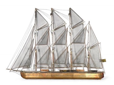 Curtis Jere Brass Wall Sculpture