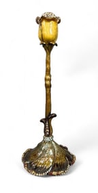 Jay Strongwater Swarovski Jeweled and Enameled Candlestick