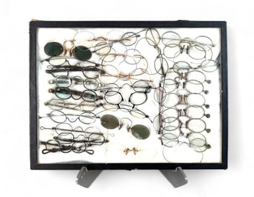 A Collection of Antique Eye Glasses