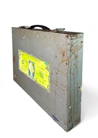 Trevor Mikula Hand Painted Metal Case, One Dollar Bill