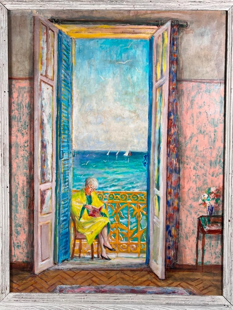 Lloyd Lozes Goff Oil, Edith Meiser, Hotel Royal, Antibes (1 of 5)