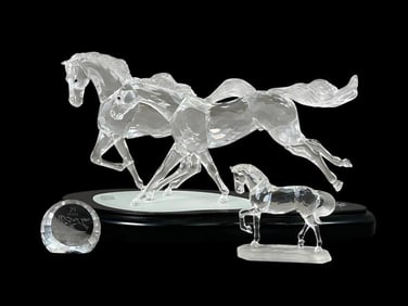 Swarovski Large Wild Horses Figure and Arabian Stallion