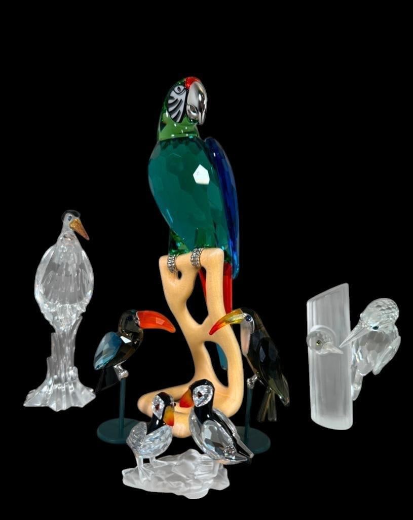 Lot of Colorful Swarovski Crystal Bird Figures (1 of 6)