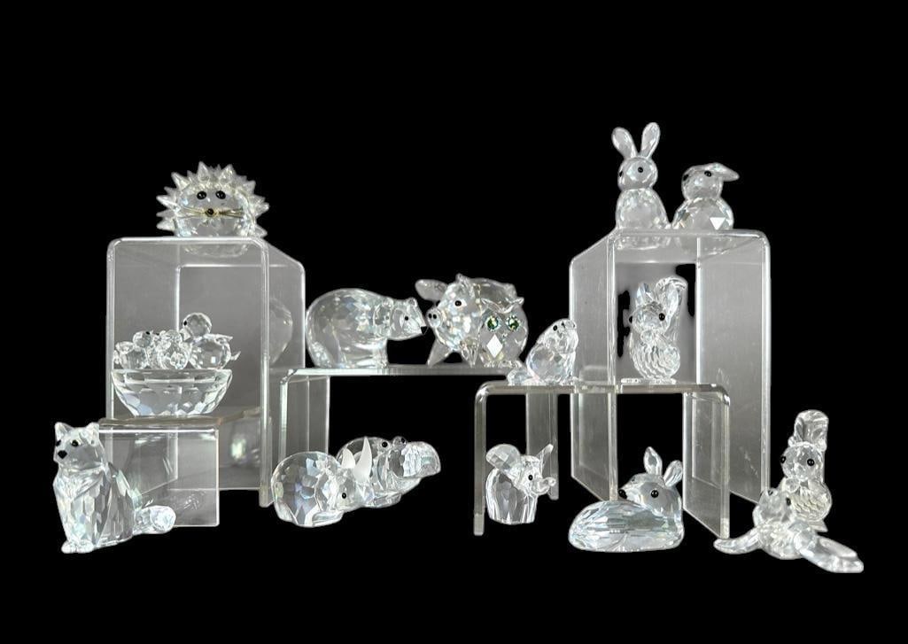 Assorted Lot of Swarovski Crustal Figures, 14 pieces (1 of 7)