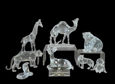 Lot of Assorted Swarovski Crystal Figures, Inspiration Africa