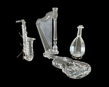 Lot of Assorted Swarovski Crystal Figures, Musical Instruments