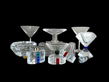 Lot of Assorted Swarovski Crystal Tablewares