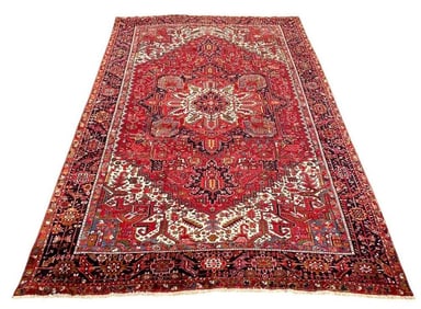 Antique Persian Karajeh-Heriz, ca. 1940, 13'5" x 10'2"