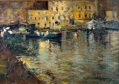 Salvatore Balsamo Oil, Venice at Night