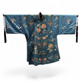 Chinese Silk Embroidered Jacket, ca. late 19th century