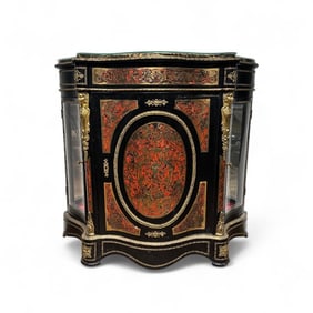 Boulle Marquetry Style Cabinet, Late 19th-Early 20thc.