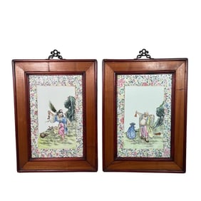 Pair of Tiles, Polychrome