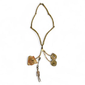 Pal Kepenyes Brass Figural Necklace