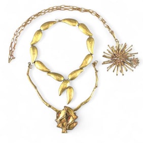 Pal Kepenyes Brass Jewelry Grouping