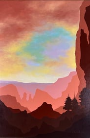 Cynthia Bennett Acrylic, Canyon Sunrise