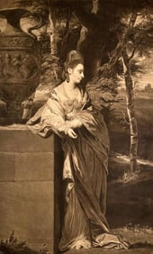 Thomas Watson Engraving after Sir Joshua Reynolds, "The Honorable Mrs. Parker"