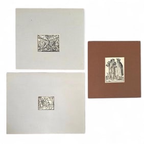 Three Anonymous Small 16th Century Woodcuts